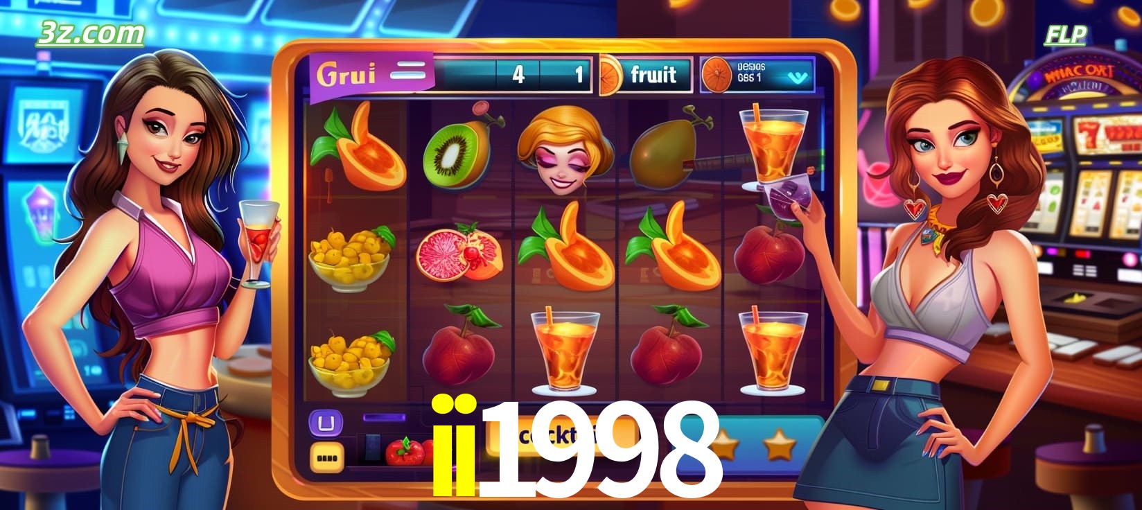 ii1998 cassino online com caça-níqueis de frutas e coquetéis coloridos