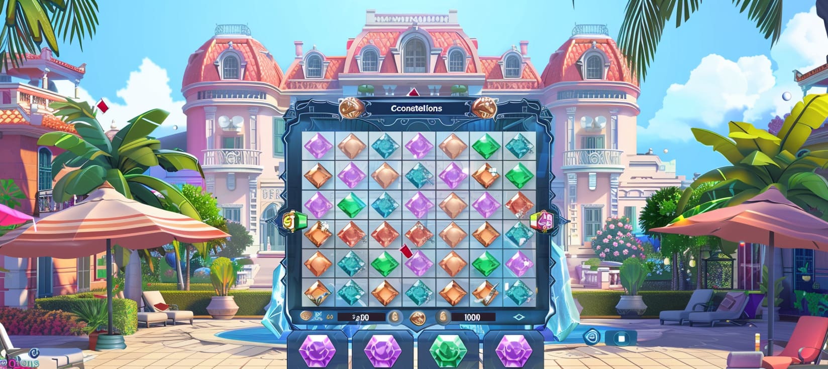 ii1998 Constellations slot game cassino online com pedras preciosas