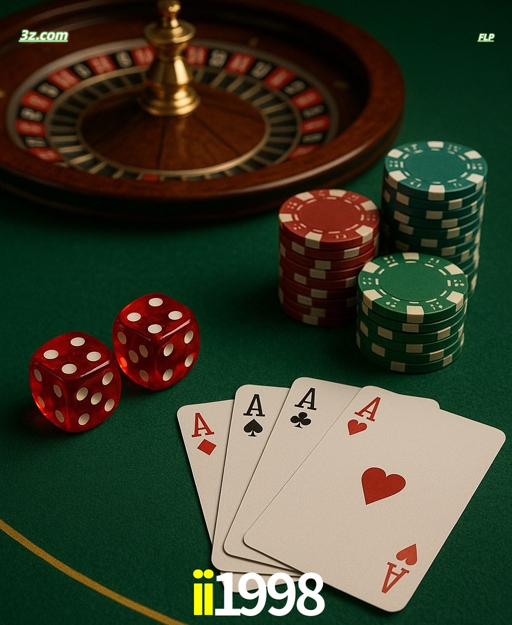 Cassino online ii1998 com jogos de mesa: roleta, dados, pôquer e fichas